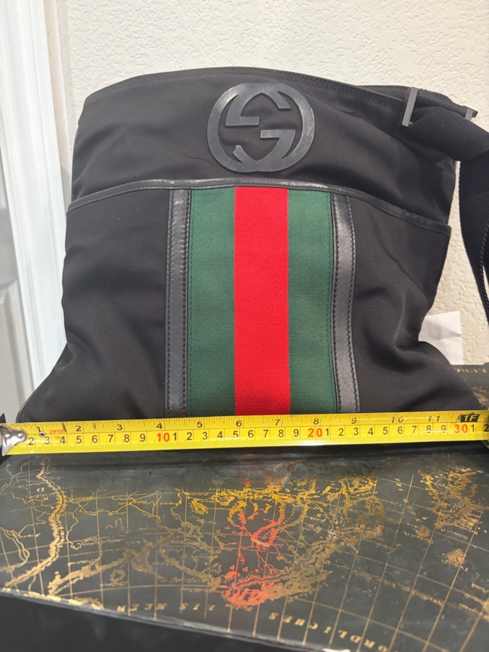 Gucci Black Nylon Messenger Bag - Picture 12 of 14